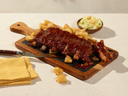 Plateau de côtes levées avec couteau