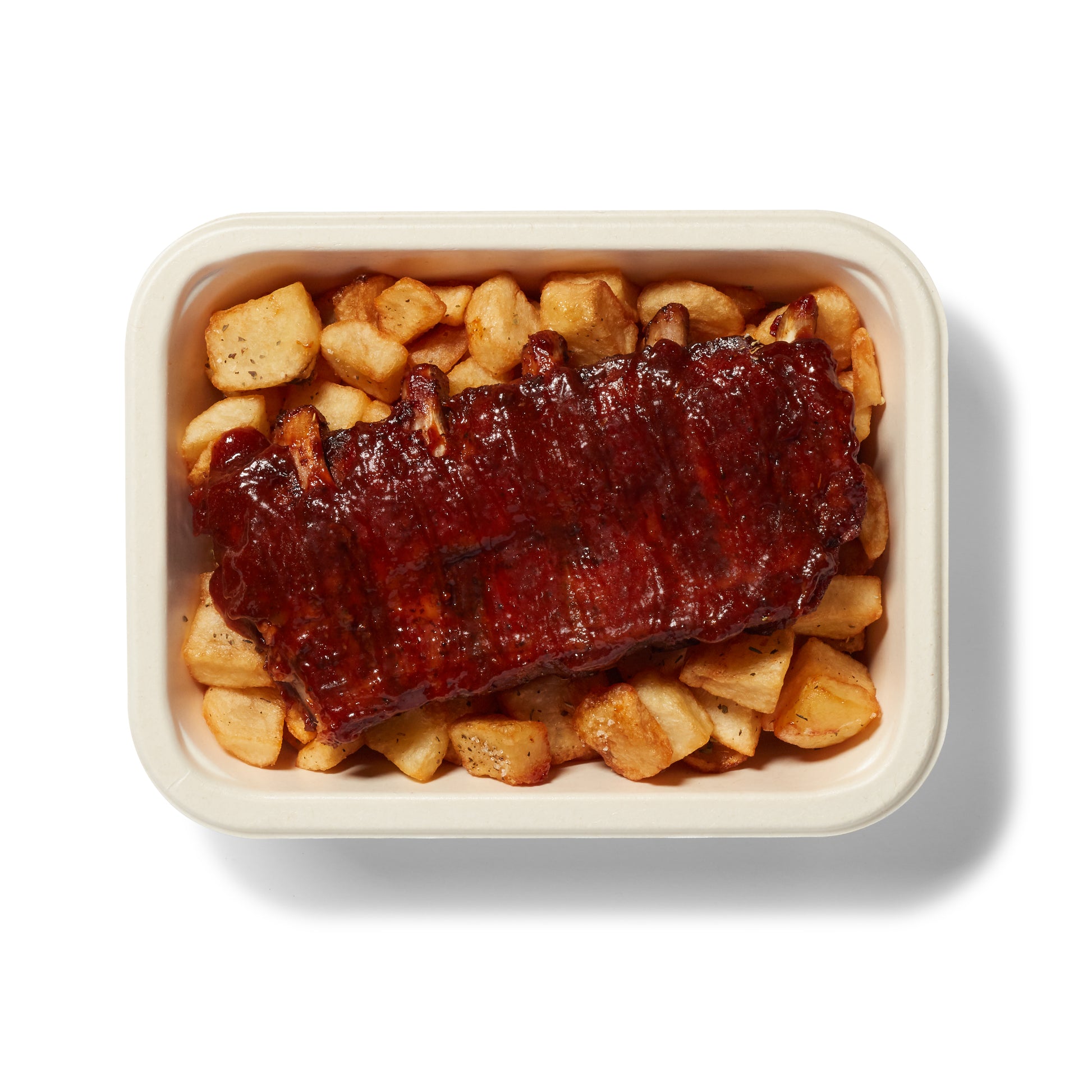 Barquette de côtes levées prêt-à-manger