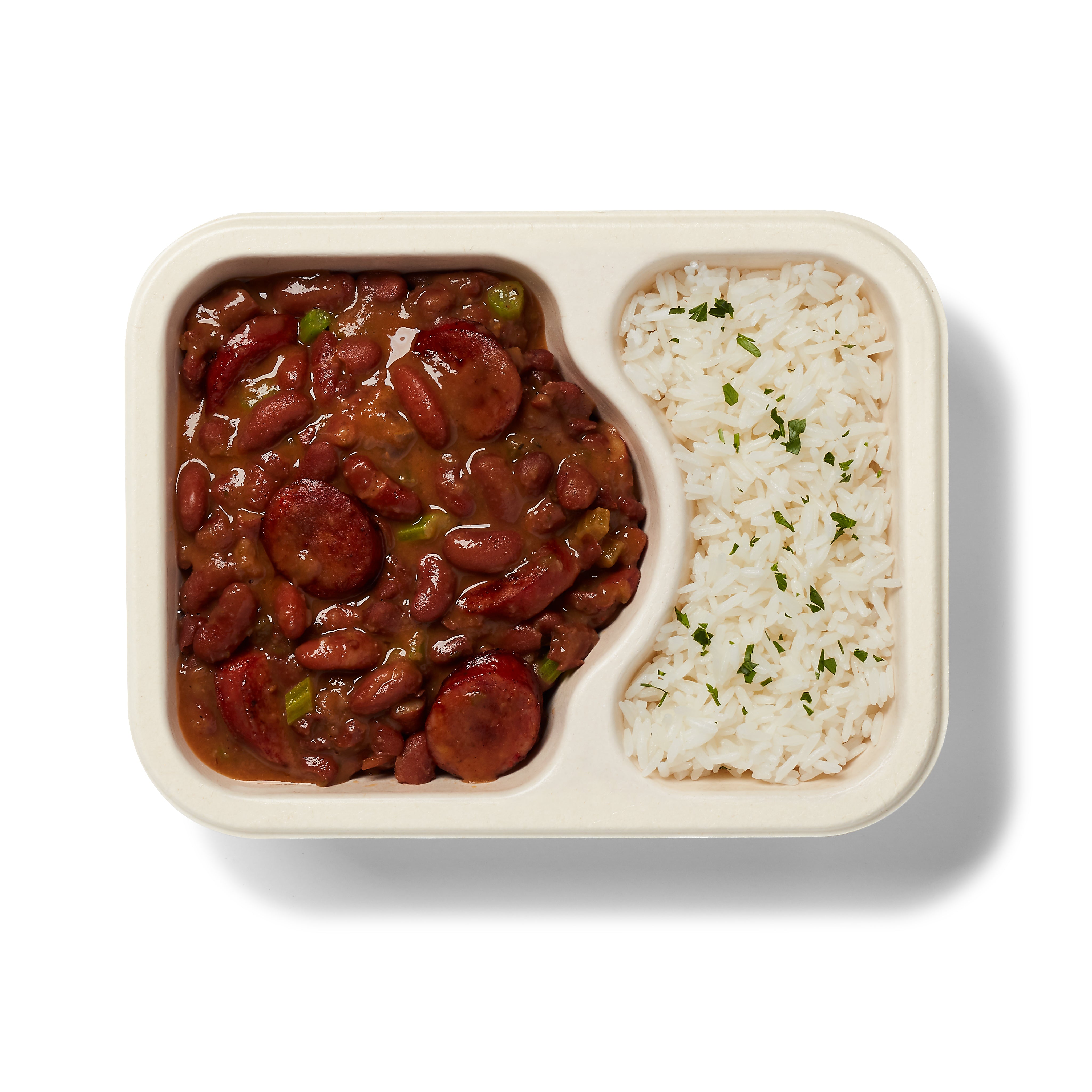 Barquette de riz louisianais prêt-à-manger